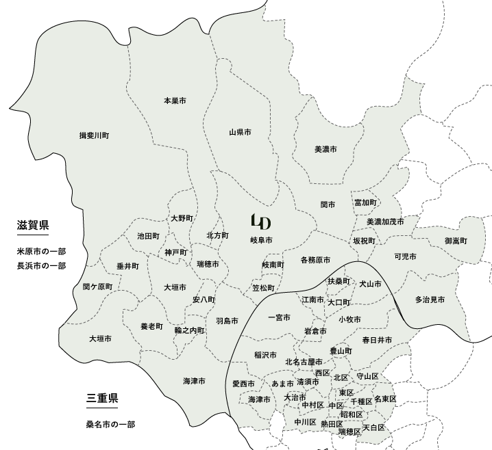 対応可能エリアマップ